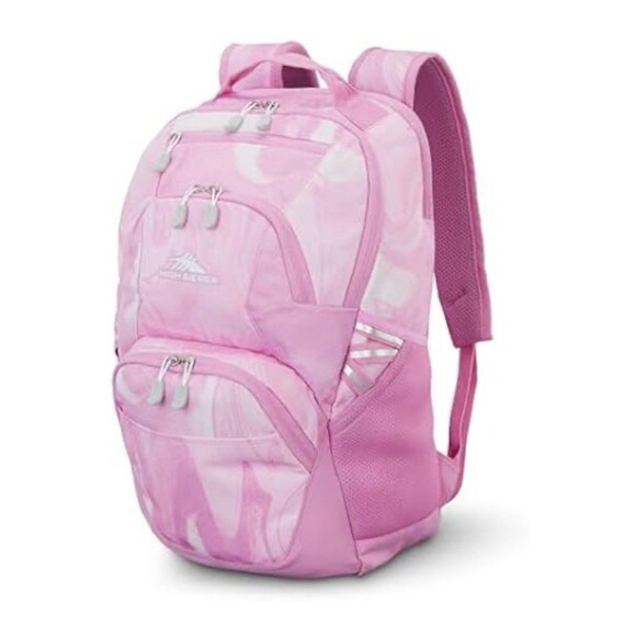 High Sierra Swoop SG Backpack for 17" Laptop Pink Marble Swirl NEW - Picture 1 of 4